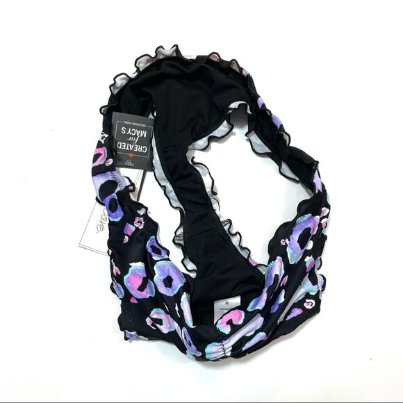 Salt+Cove Leopard print ruched bikini swim bottom - Picture 5 of 6